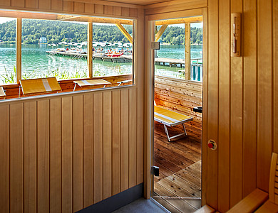 Seensauna des 4* Hotels Birkenhof